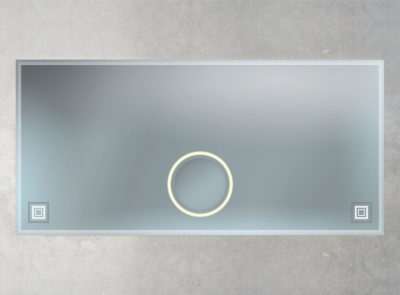 beleuchteter Spiegel mit Facette